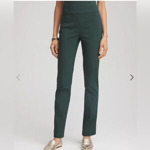 Chico’s Women’s Brigitte Slim Full Leg Pants in Spruce| Size: 3 (16)